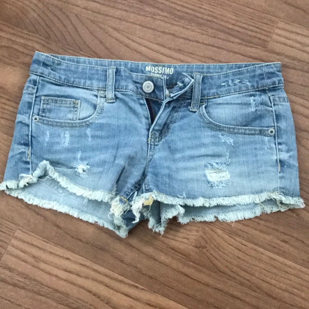 3/$20 Denim shorts - frayed bottoms